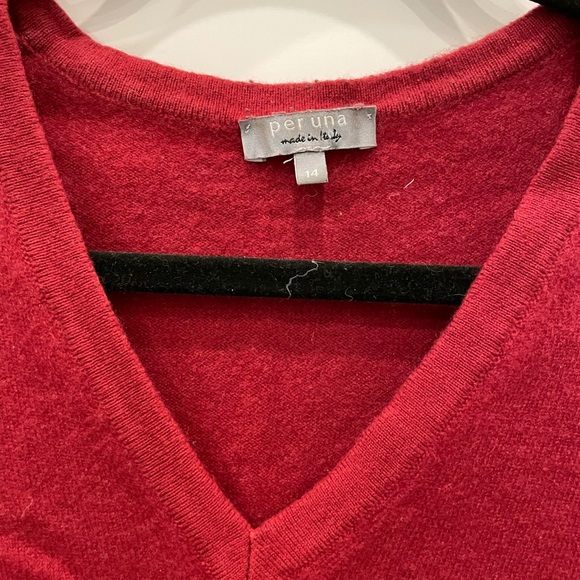 Red Cashmere Sweater - Picture 2 of 2
